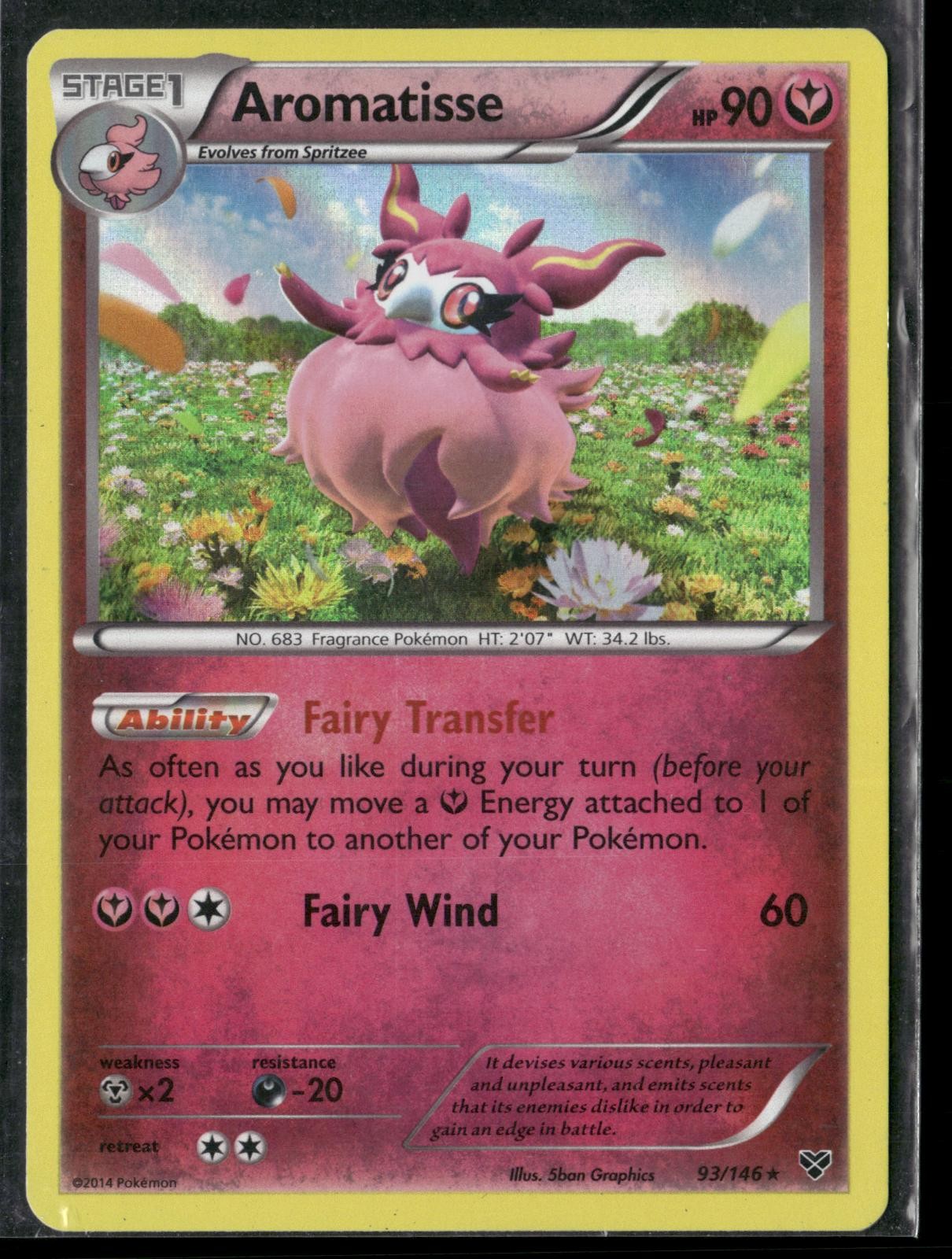 Aromatisse 93/146 Holo Rare XY Pokemon Holo Lightly Played
