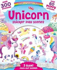 Unicorns: Sticker Play Scenes (Fold Out Foam Stickers) [Paperback]