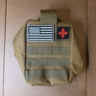 Tactical Medical Pouch Tan Coyote Brown MOLLE First Aid Trauma Bag — photo 1