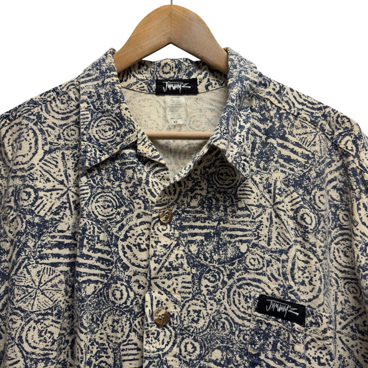 JIMMY'Z Cotton Casual Button-Down Shirts for Men for sale | eBay
