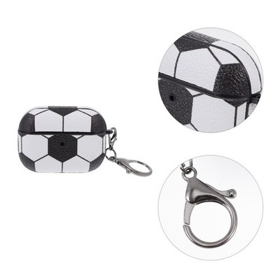  1 stück drahtlos fußballmuster kopfhörer tragbarer Fall kompatibel für Airpods