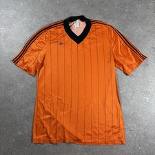 T-shirt Adidas vintage uomo media arancione modello ventex maglia calcio Francia