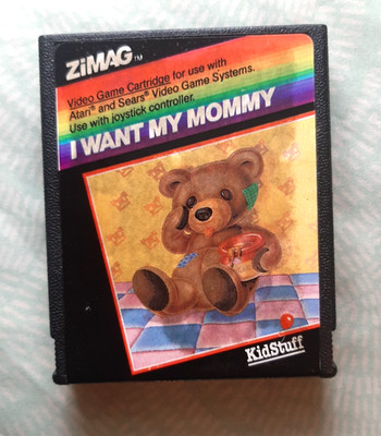 I WANT MY MOMMY for ATARI 2600 - Lovely label! - by Zimag - Tested, works great!