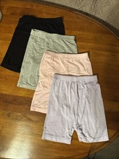 4 Pack Girls Bike Shorts 3-4yr 100 Multicolor Black Grey Pink Lilac 10 Long