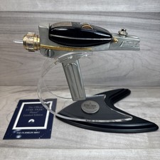 1995 Franklin Mint Star Trek Phaser & Stand In Box 30th Anniversary Pewter & COA