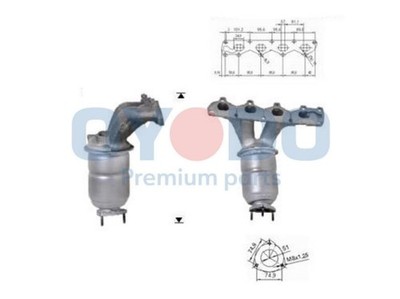 Oyodo Katalysator Kat für OPEL ZAFIRA B (A05) Astra H Caravan (A04) Euro 4 (D4)