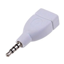 Auto 3.5mm Male AUX to USB 2.0 Adapter Plug AUX Audio Input MP3 from Disk Car