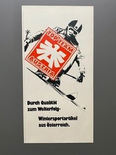 Top Team Austria Ski Wintersport Österreich 1972 Vintage Ad Werbung Reklame