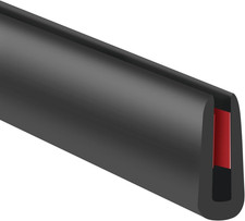 Rubber Edge Trim, 1/16" Self Adhesive Flexible U Channel Edge Protecter for Shee