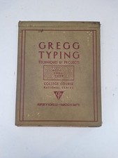 1932 Gregg Typing Techniques and Projects Book (If you collect typewriters) thumbnail