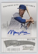 2014 Panini Classics Significant Signatures Silver /299 Maury Wills Auto 18er