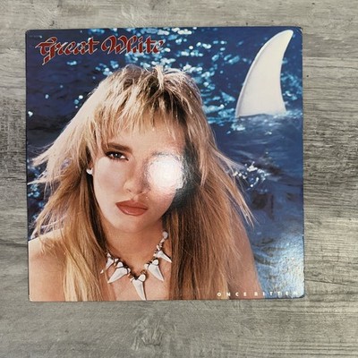 Great White Once Bitten Vinyl Record Album 1987 Original Vintage