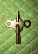 USA Made Key For Ingraham Mantel Clock See Photo Movement Type Brass Key Only