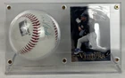 Robin Ventura Signed Baseball Autographed w/ Card - METS White Sox