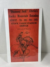 “Diamond Jack”  Alterie’s  Rodeo Poster Denver 1925 17”x11” Rocky Mountain Round