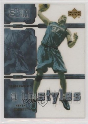 2000-01 Upper Deck Slam Air Styles Kevin Garnett #AS1 HOF d4f