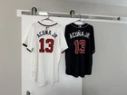 2 BRAND NEW GENUINE Nike Ronald Acuna Jr. BRAVES JERSEYS SIZE XXL & 52!