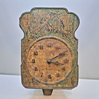 Vintage Wall Clock MAYAK Walkers (Shishkin ''Morning in a Pine Forest'') not worki