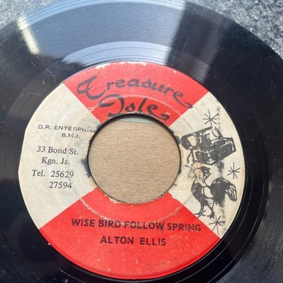 Alton Ellis Wise bird Follow Spring Treasure Isle Jamaica Vinyl 7'' 45  Reggae