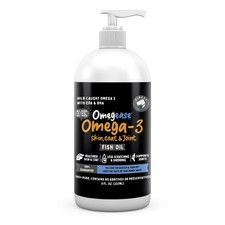 100 Pure Fish Oil for Dogs  Cats 1,545mg Omega 3 per Teaspoon 8 Fl Oz