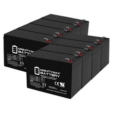 Mighty Max 12V 9Ah SLA Replacement Battery for CyberPower 1500 AVR - 8 Pack