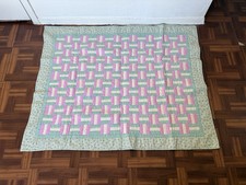 Vintage Pastel Patchwork Floral Quilt 40X50