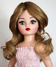 Long Dark Blonde Wig with Feathered Bangs Style Size 9, Tallina's Doll Supplies