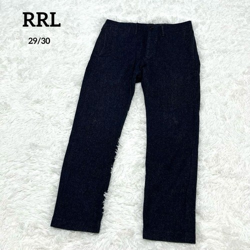 RRL, Double RL Ralph Lauren Wool Pants M Vintage Black Classic Slim Fit