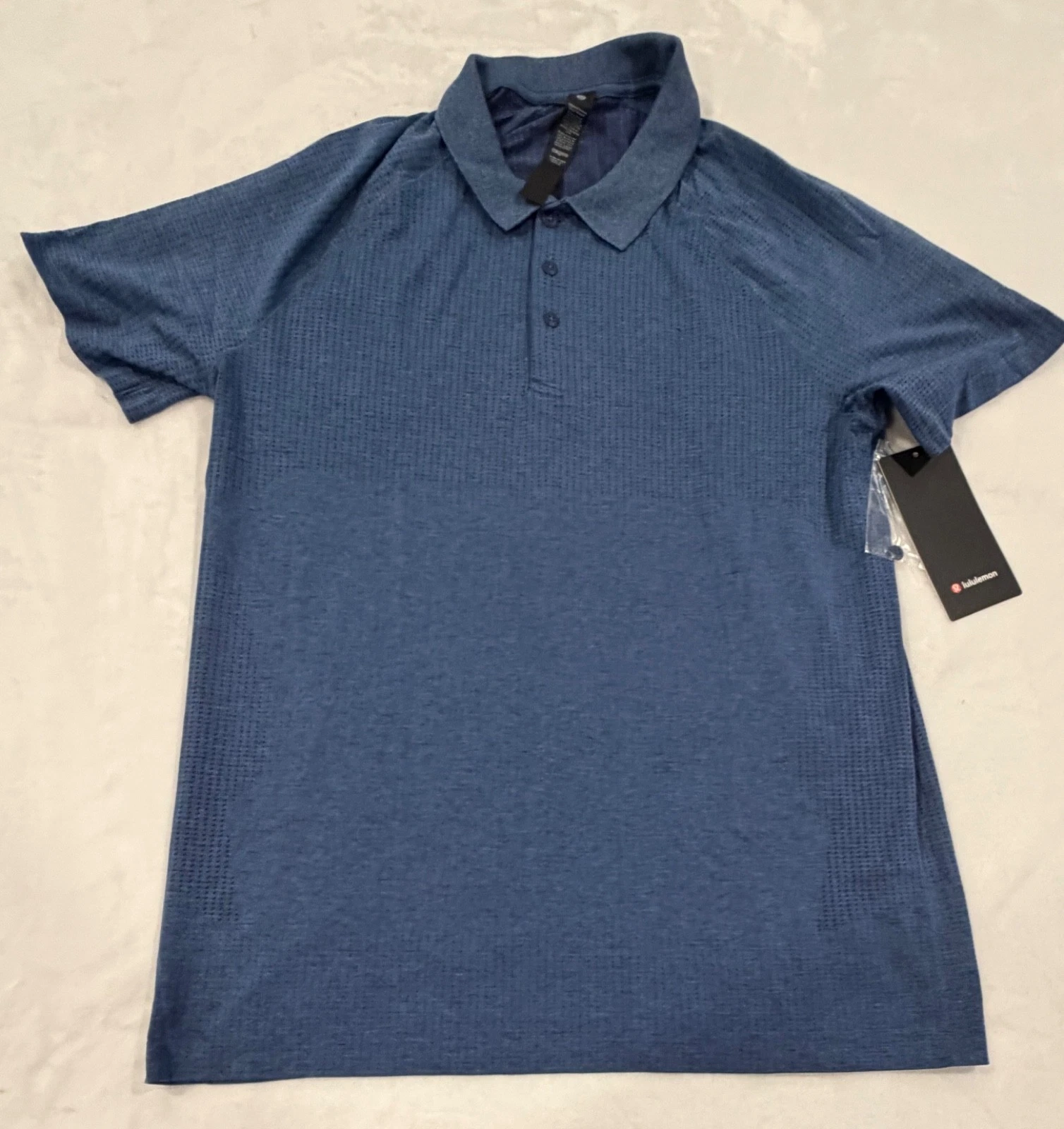 Lululemon Metal Vent Tech Polo Shirt NISE/SFDM Men’s Large Blue
Opens in a new window or tab