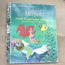Little Golden Books Disney The Little Mermaid Ariel's Underwater Adventure 1989