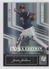 2007 Donruss Elite Extra Edition 81/100 Justin Jackson #113 Auto 0c2