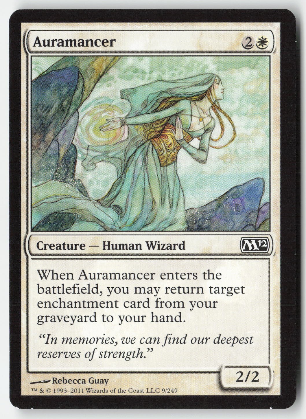 MTG - Auramancer #9 - Regular - M12 Magic 2012