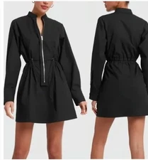 G LABEL GOOP Sz Grossman Sz 12 Utility Dress Black Zip Front