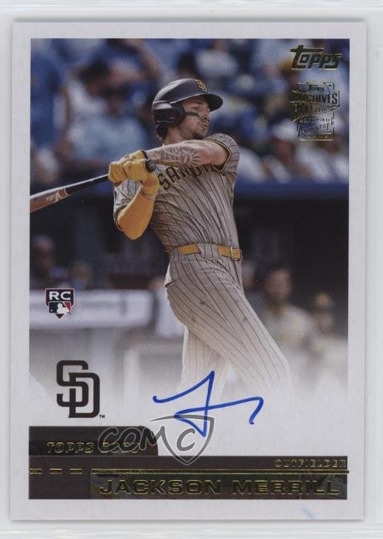 2024 Topps Archives 2000 Fan Favorites Jackson Merrill Rookie Auto RC 0w8