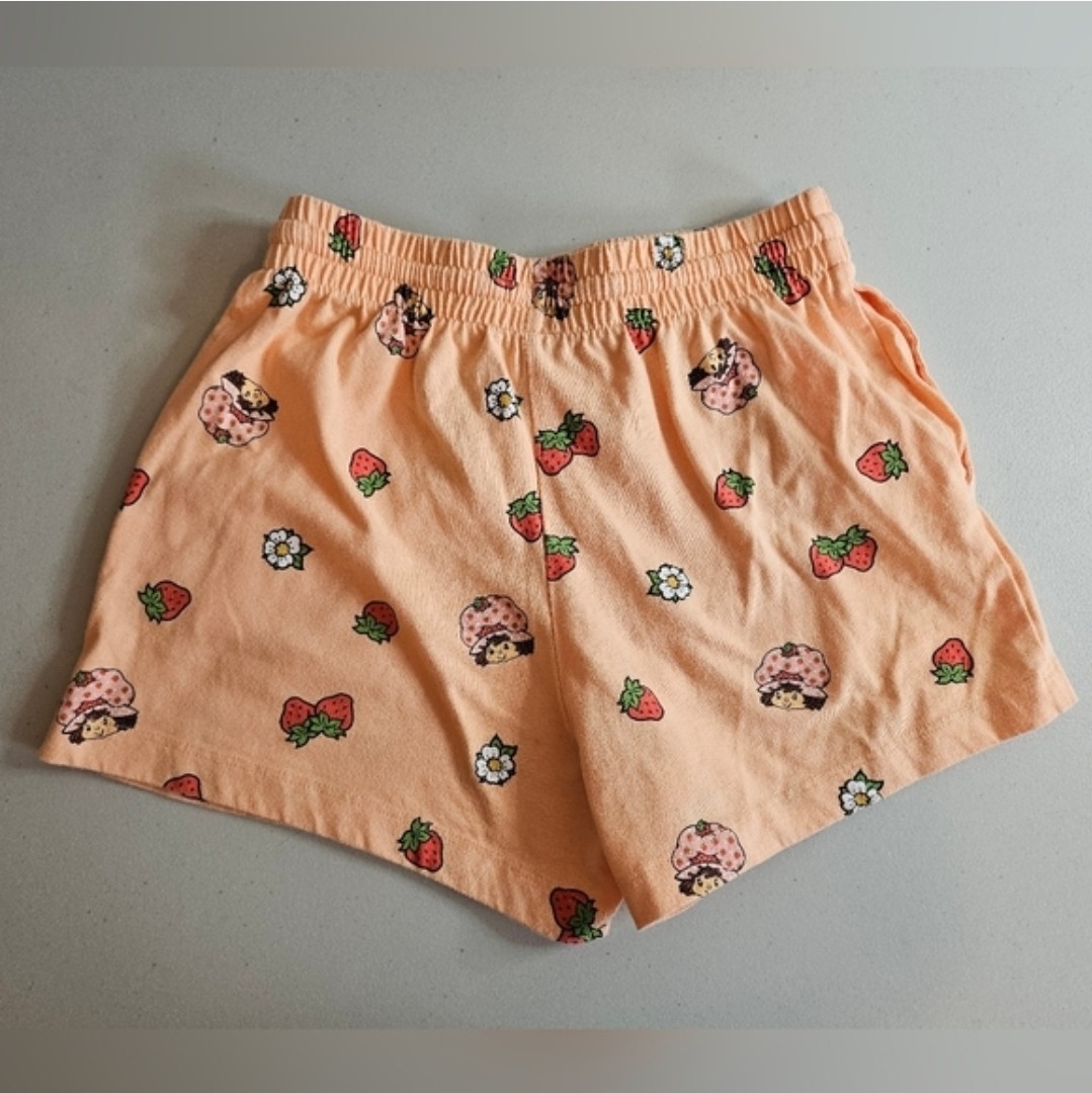Strawberry Shortcake Orange Drawstring Shorts Siz… - image 4