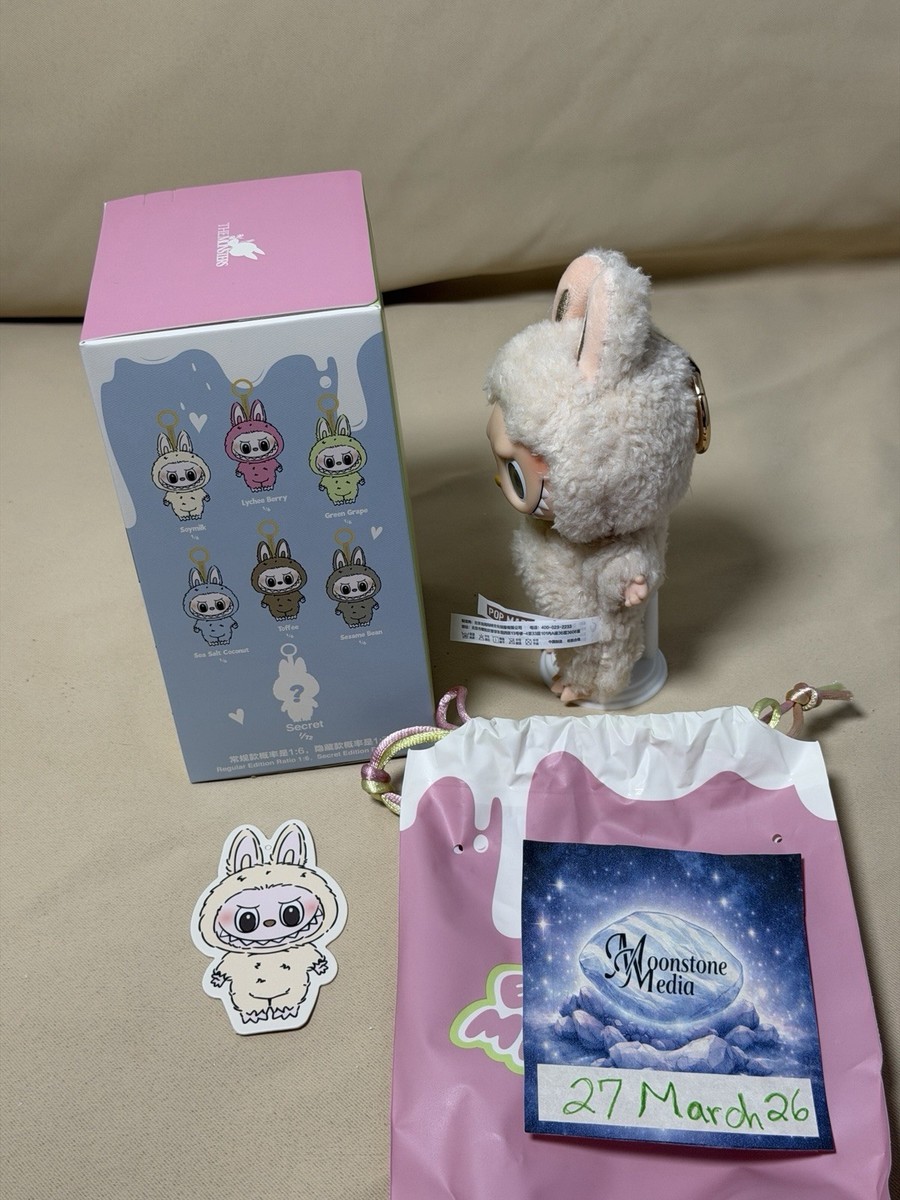Authentic Labubu THE MONSTERS Exciting Macaron Soy Milk Plush Doll