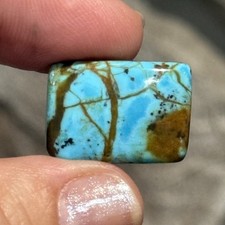 16.3ct 22x15.8x5mm Fine Scenic Blue 8 Turquoise Cabochon Rectangle Gem