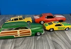 Vintage Diecast Car Lot (4) – Muscle Cars, Taxi, Woody Parts / Repair / Project