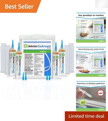 Fast-Acting Advion Roach Gel - 4.24 Oz Pack for German Roach Infestation