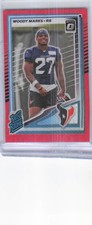 2025 Donruss #377 Woody Marks Optic Rated Rookies Preview Red Pandora