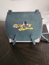 Loungefly Disney Mickey, Pluto, & Leopard Crossbody Purse BoxLunch Exclusive