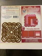 Spellbinders Nestabilities Scalloped Squares Die Set 7-Piece Lg