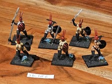 Cool Mini or Not Wrath of Kings House Nasier Pelegarth Warriors Painted x6 JK126