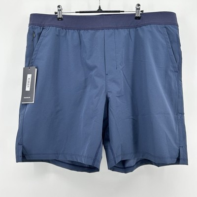Public Rec Flex Shorts Mens 42x7.5'' Navy Blue Lined Hybrid Athletic Gym Camp NWT