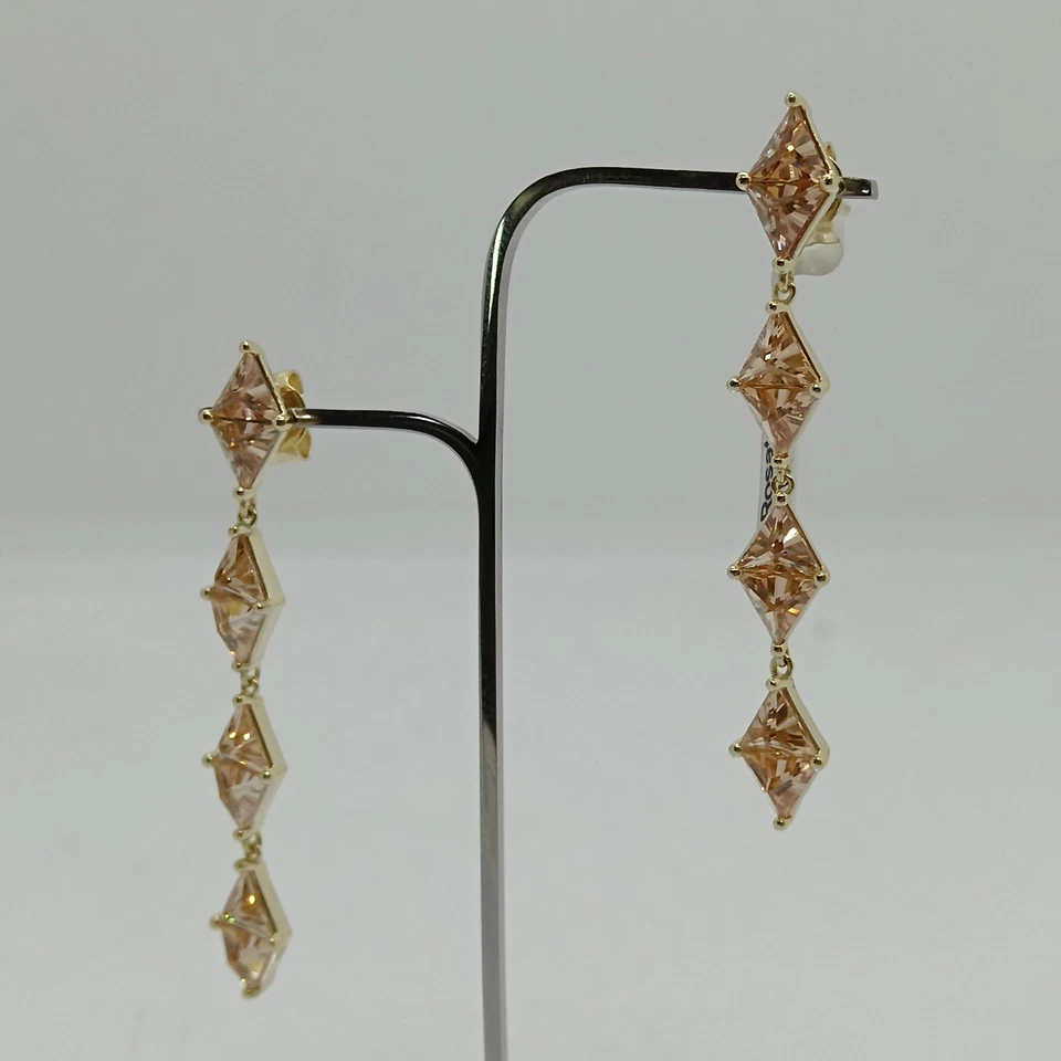 ROSATO GIOIELLI VITTORIA ORECCHINI PENDENTI CON ZIRCONI IN ARGENTO 925 RZVT26 - Immagine 3 di 4