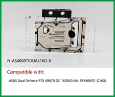 Granzon GPU Water Block For ASUS Dual GeForce RTX 4060Ti OC 16GB