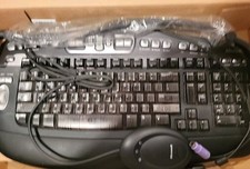 MICROSOFT 1011 Wireless Desktop Elite KEYBOARD  Optical Receiver OEM Untested