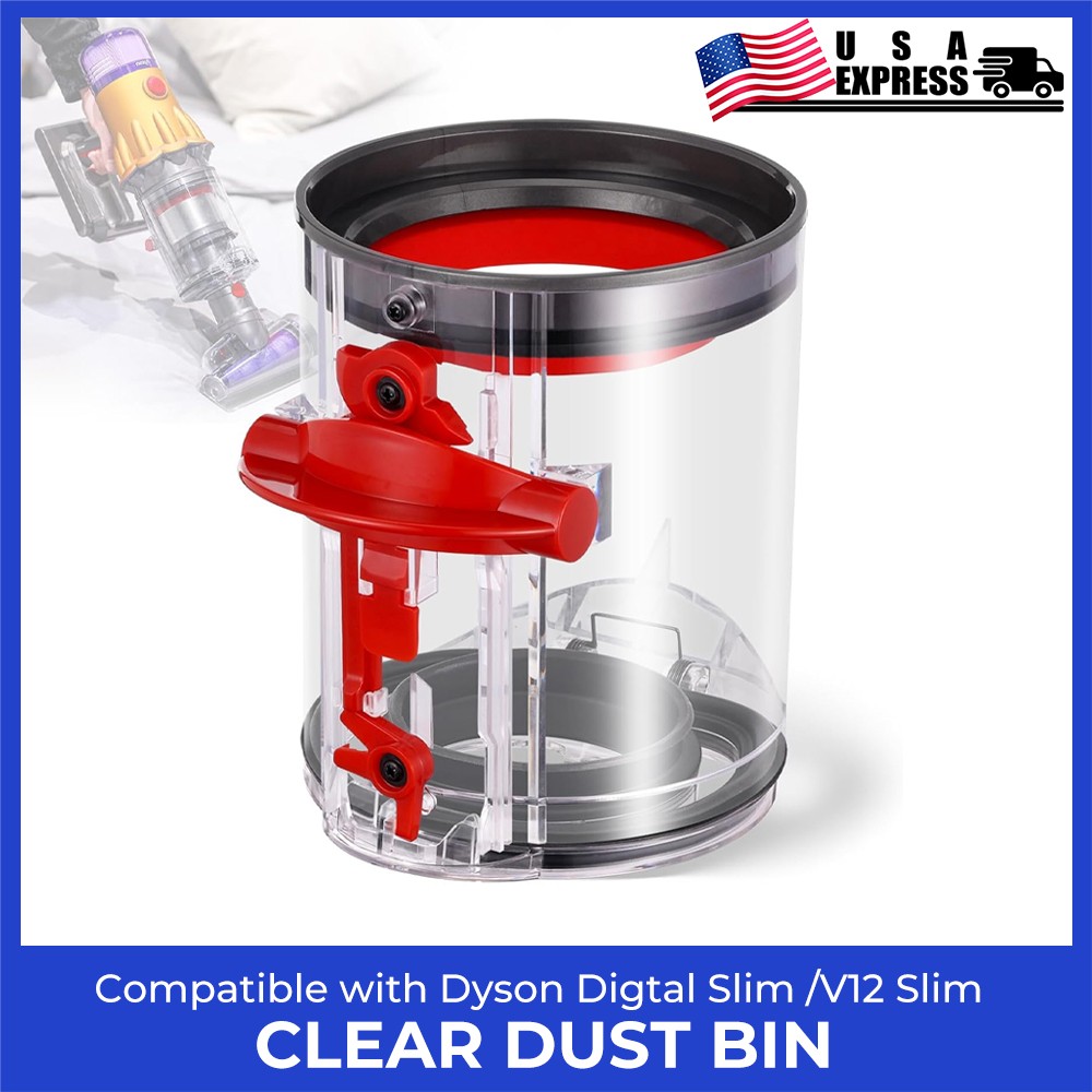 Release Bin Vacuum Cleaner Canister for Dyson SV20 V12 Detect Slim/SV18 V10