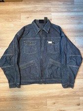 Rocawear Denim Jacket Men  s XL Blue Jean Full Zip Hip Hop Streetwear Logo