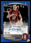 2025-26 Bowman Chrome Prospect Autographs Blue Lara Somfai Rookie Auto 101/150
